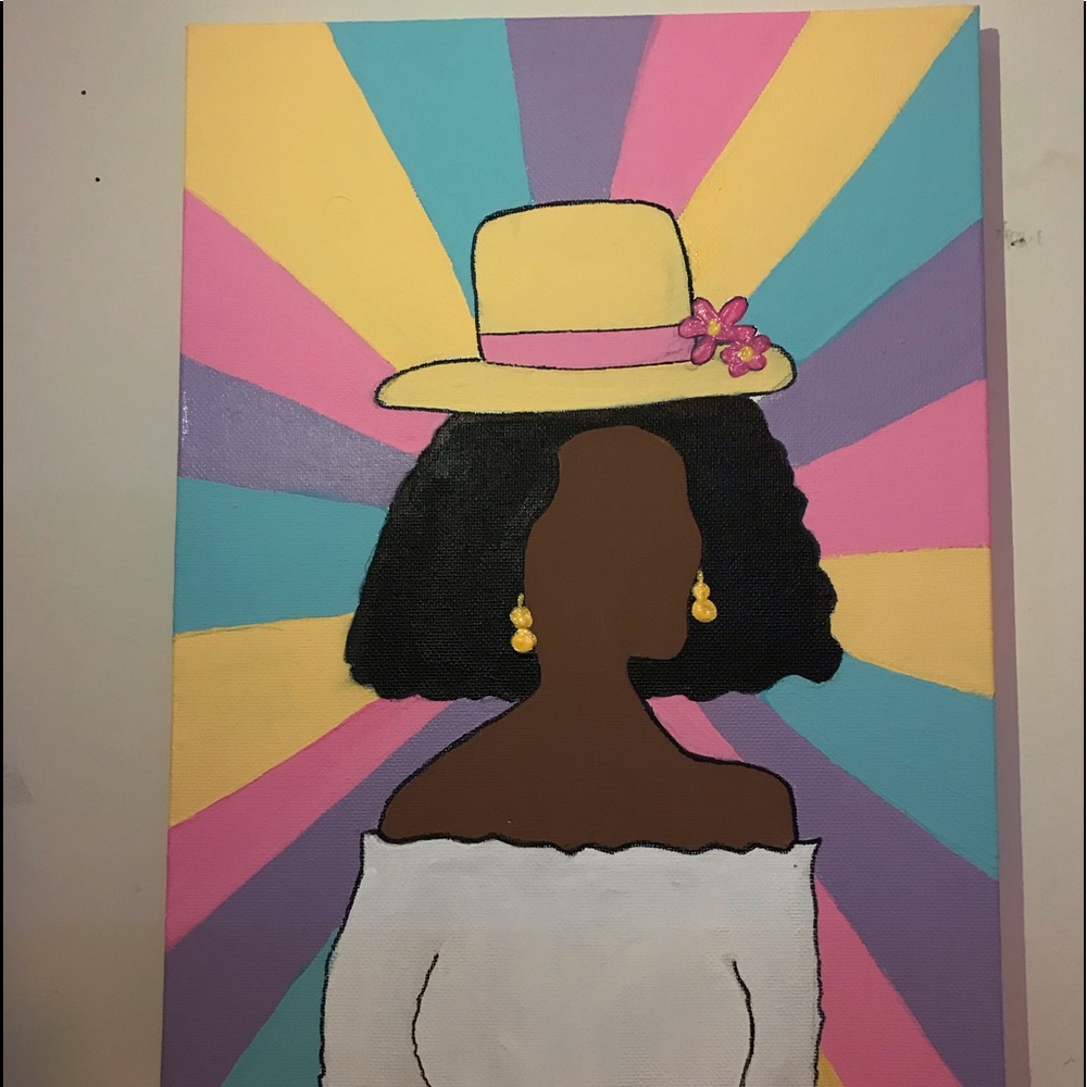 Colorful soft pastel ORIGINAL painting.